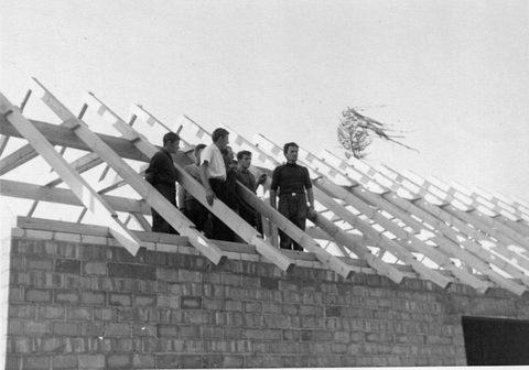 Richtfest des Feuerwehr-Gerätehauses 1964