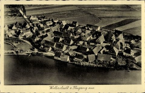 Luftaufnahme von Wellerstadt an der Regnitz